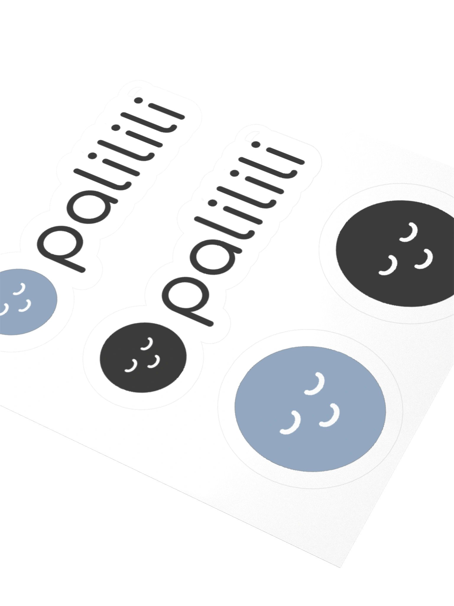 palilili quiet faces sticker sheet product image (2)