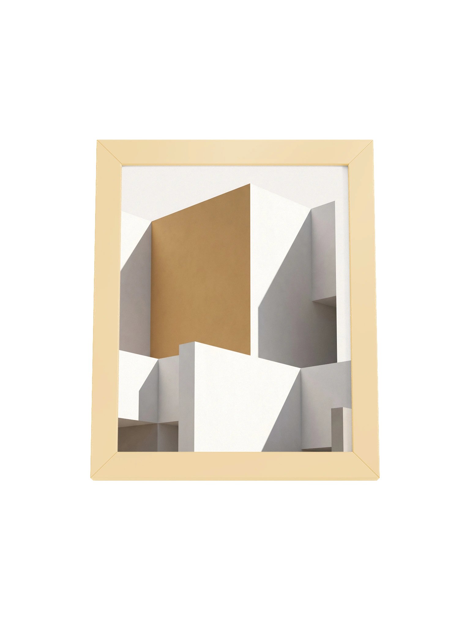 Ochre Plane - Minimalist Geometric Architecture Wall Art product image (75)