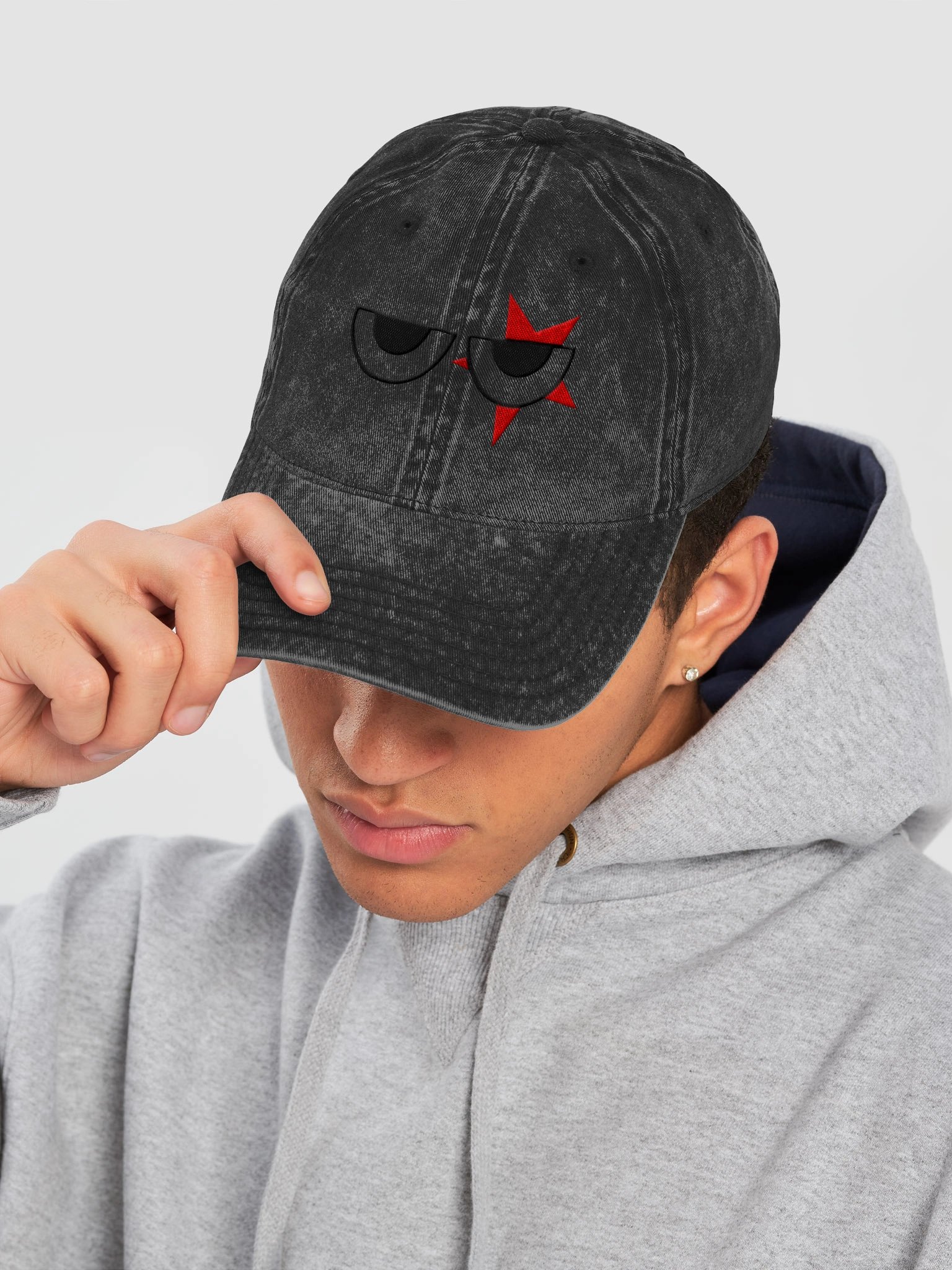 Red Geometry Vintage Dad Hat product image (31)