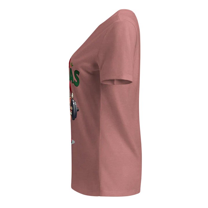 Merry Fitmas Elf Women's Relaxed V-Neck Tee product image (7)