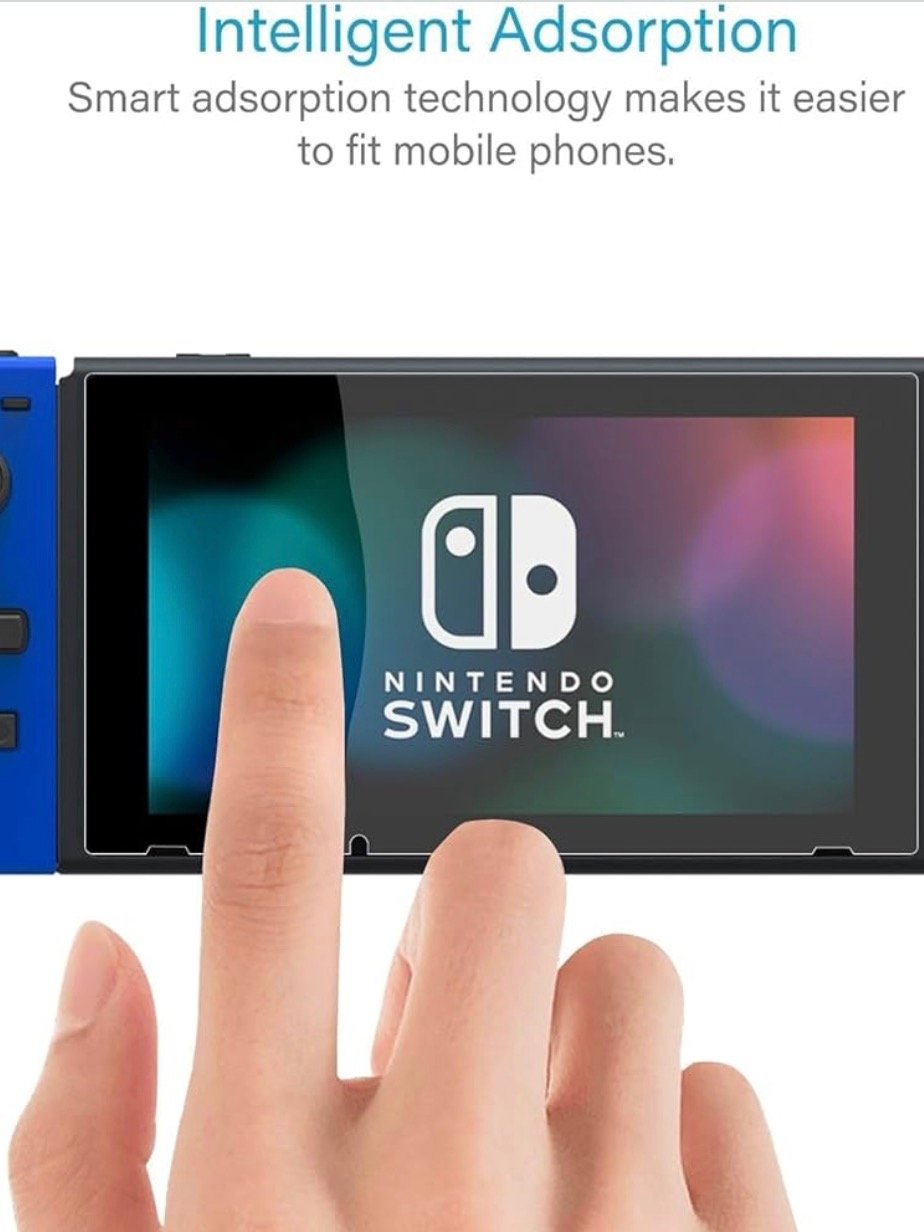 NEW'C 2 Pack Designed for Nintendo Switch Screen Protector Tempered Glass, Case Friendly Anti Scratch Bubble Free Ultra Resistant product image (4)