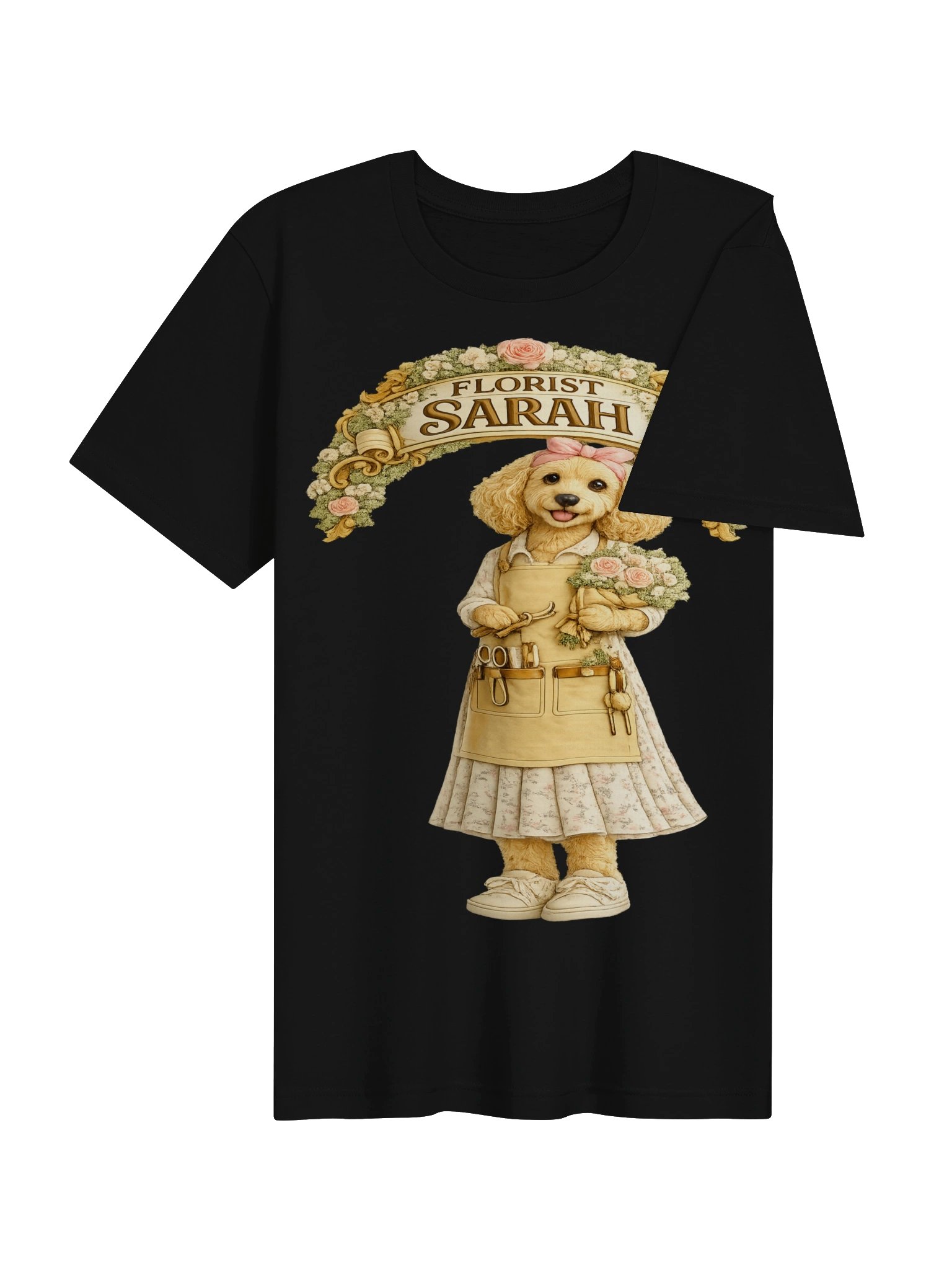 Florist Sarahi Dog Graphic Adult Tee product image (4)