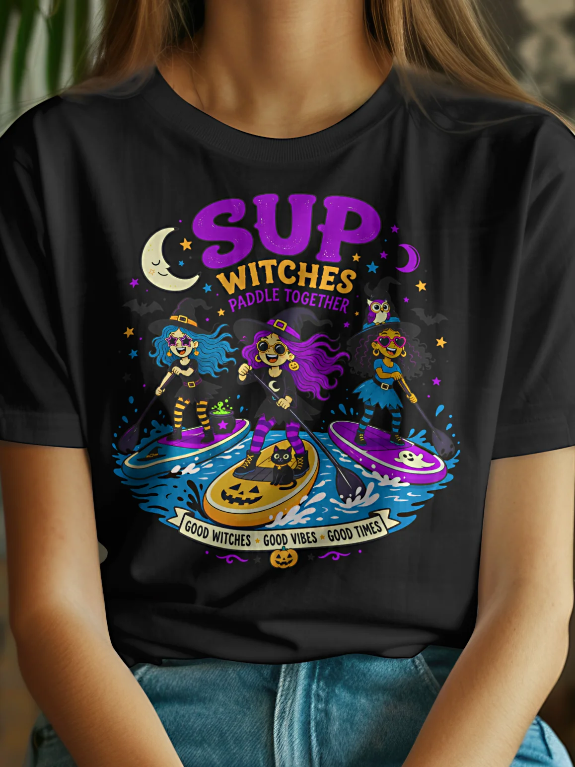 SUP Witches Paddle Together Tee product image (1)