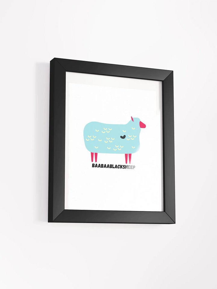 Baabaa Black Sheep Framed Poster product image (29)