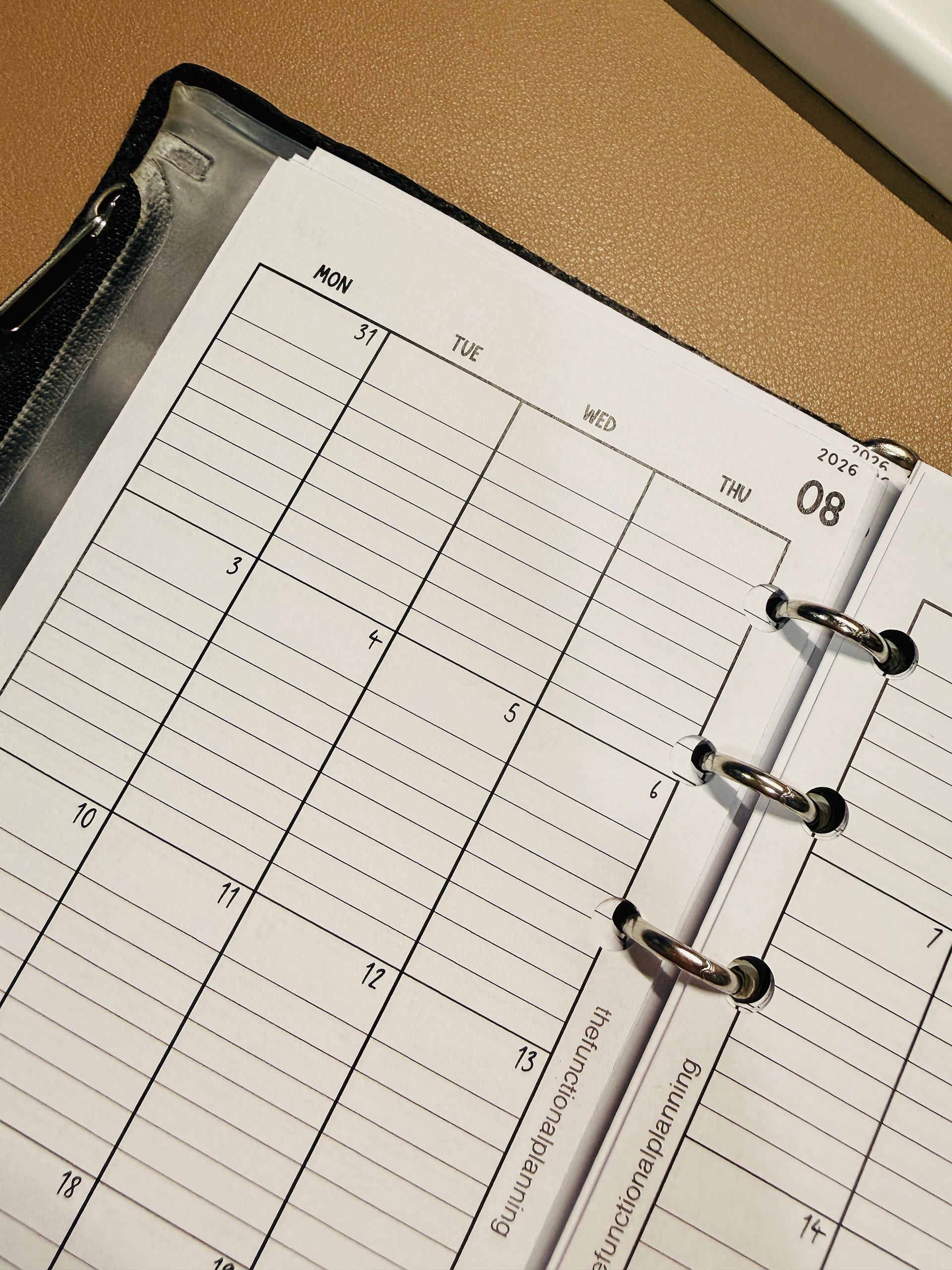Dated Monthly Calendar and Quarterly Planner for 2026 - Bible / Personal Size product image (2)