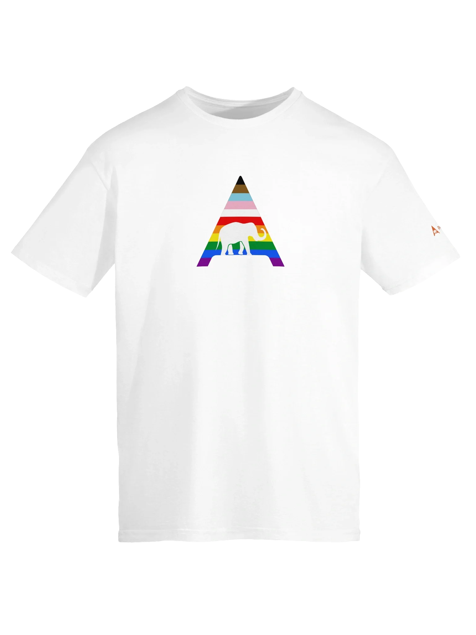 Rainbow ElePHPant Unisex T-Shirt (Light mode)