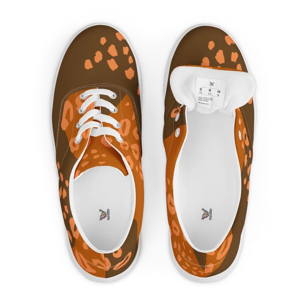 Organic Orange Leopard Print Canvas Shoes product image (7)
