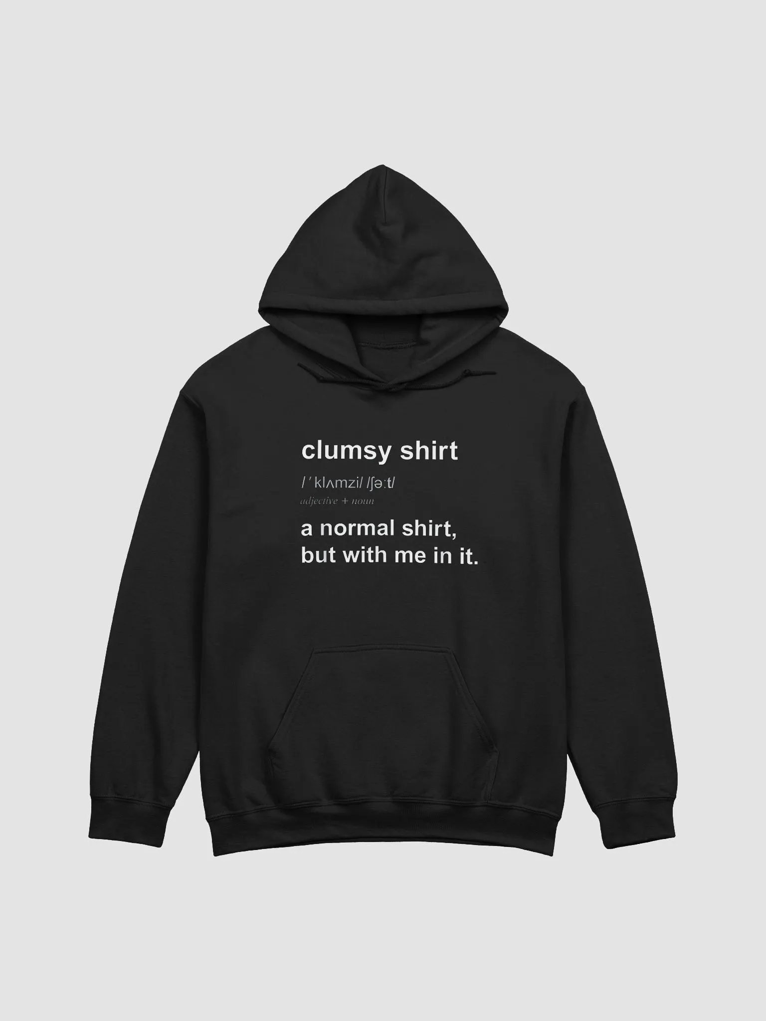 Clumsy Shirt Definition Hoodie product image (1)