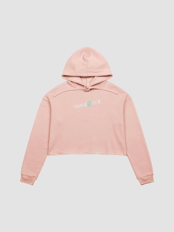 Womens Silver*ock Crop Top Hoodie product image (1)