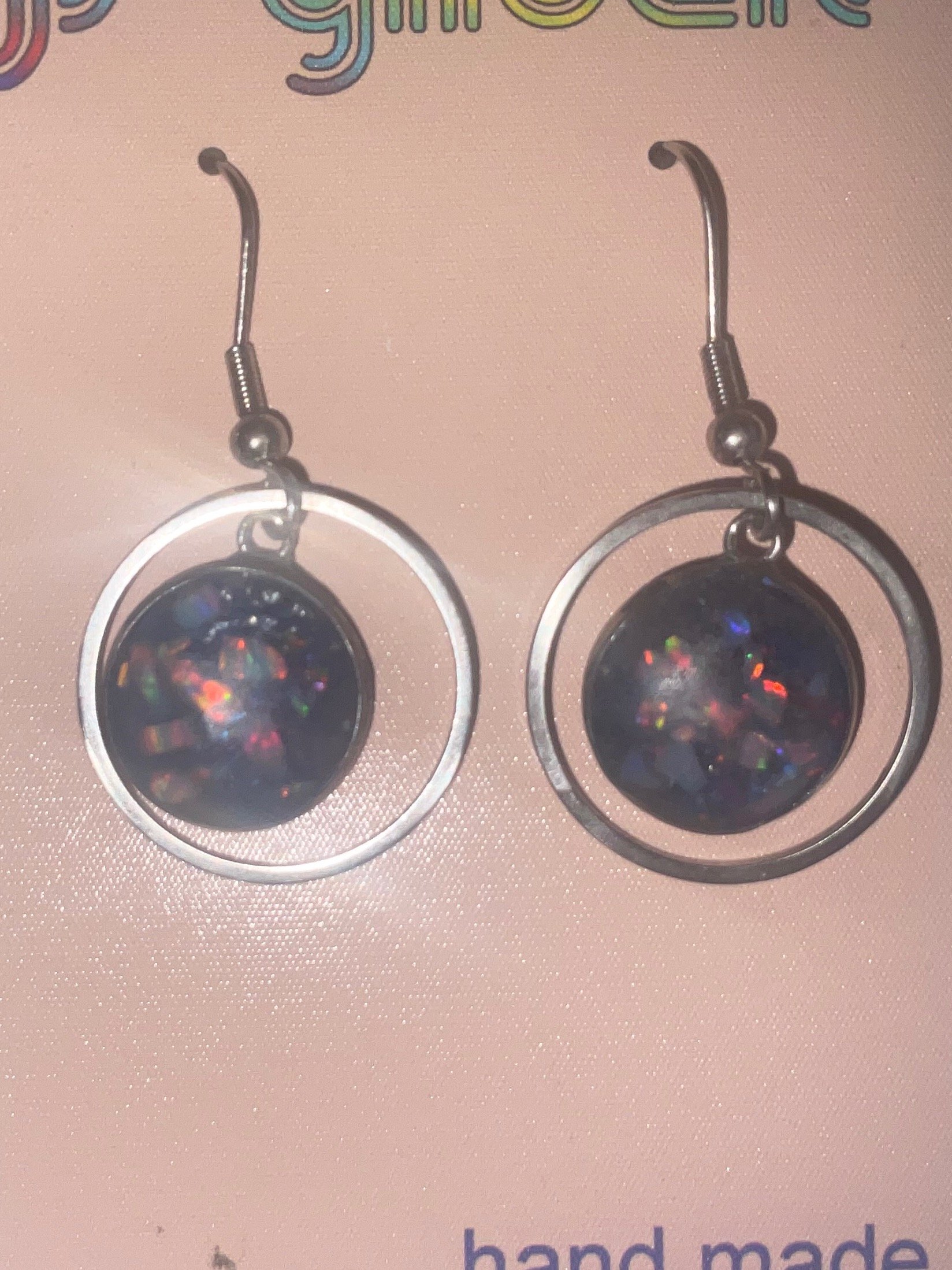 Single Orbit Opal dangle earrings product image (1)