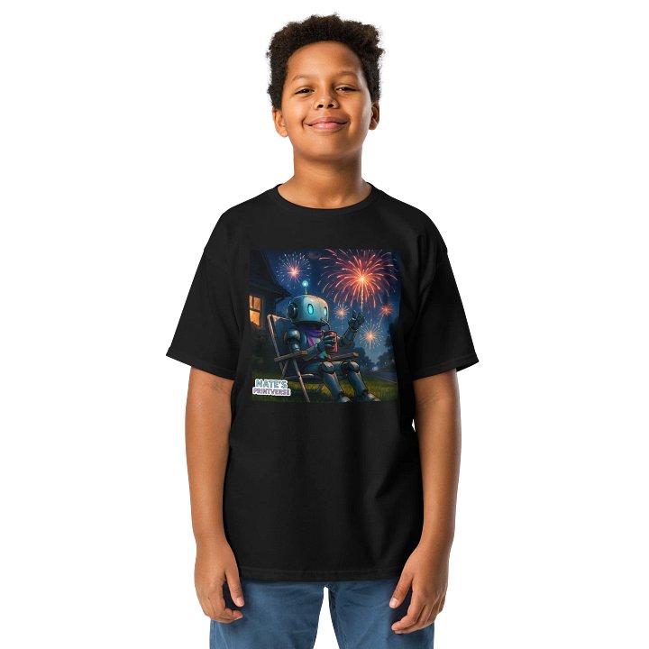 Robot's Night Out Youth Tee product image (1)