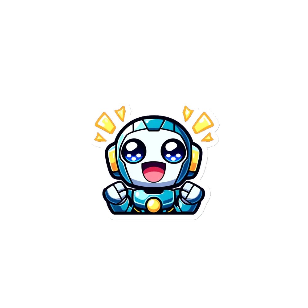 Cheerful Robot Die-Cut Magnets product image (1)