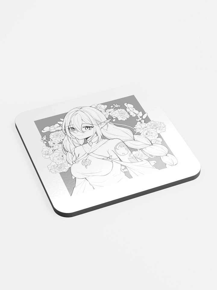 Enchanted Floral Elf Cork Coaster product image (2)