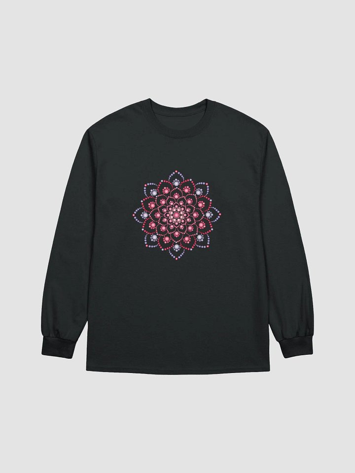Purple and Pink Dot Mandala Long Sleeve T-Shirt product image (1)