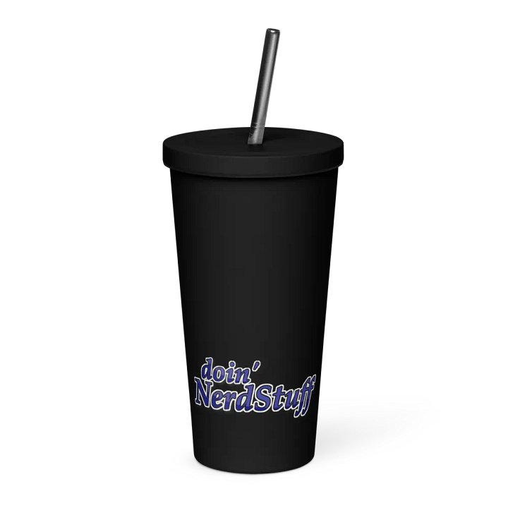 doin' NerdStuff Black Tumbler w. Straw product image (1)