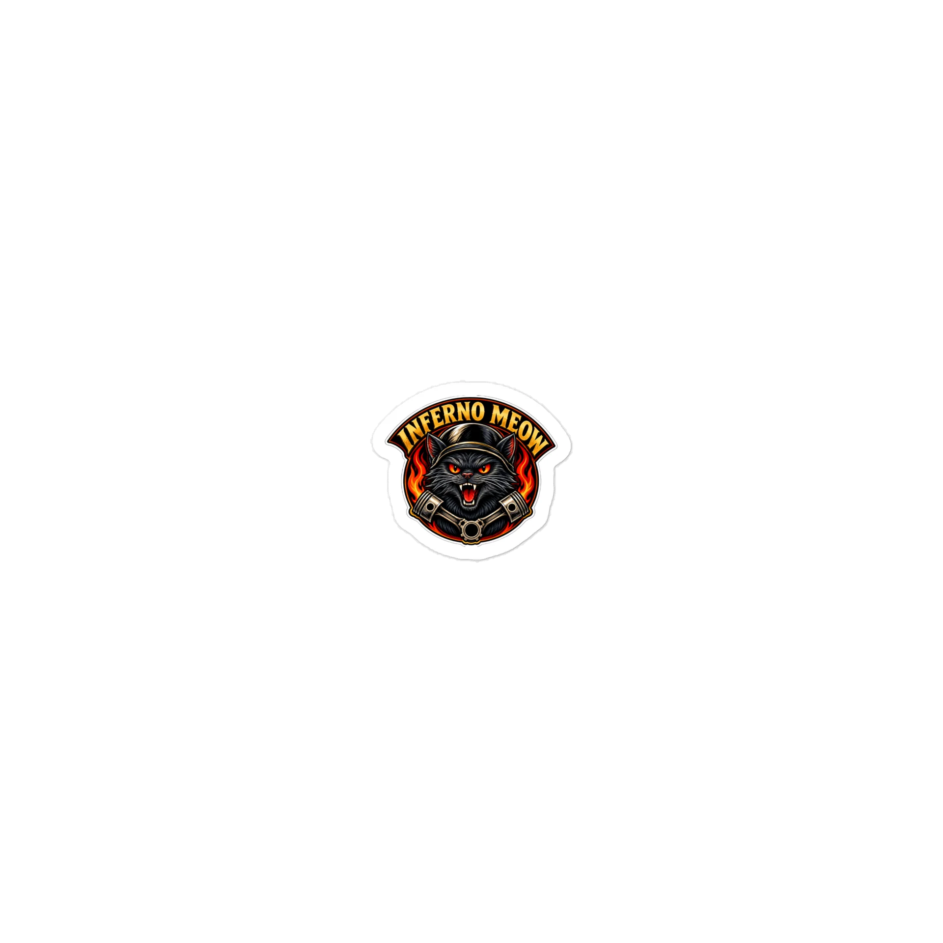 Inferno Meow Sticker — Support the Cause product image (1)