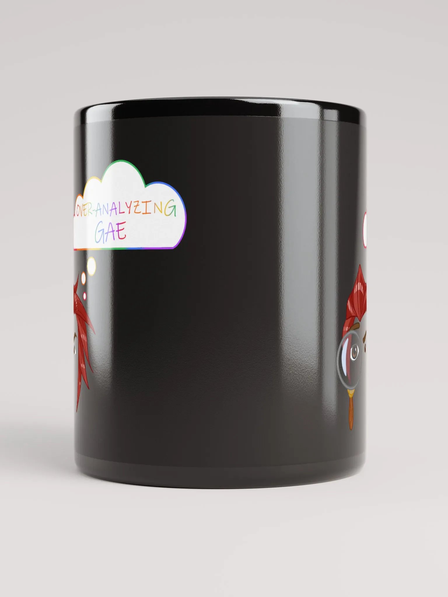 Overanalyzing Gae Black Mug product image (5)