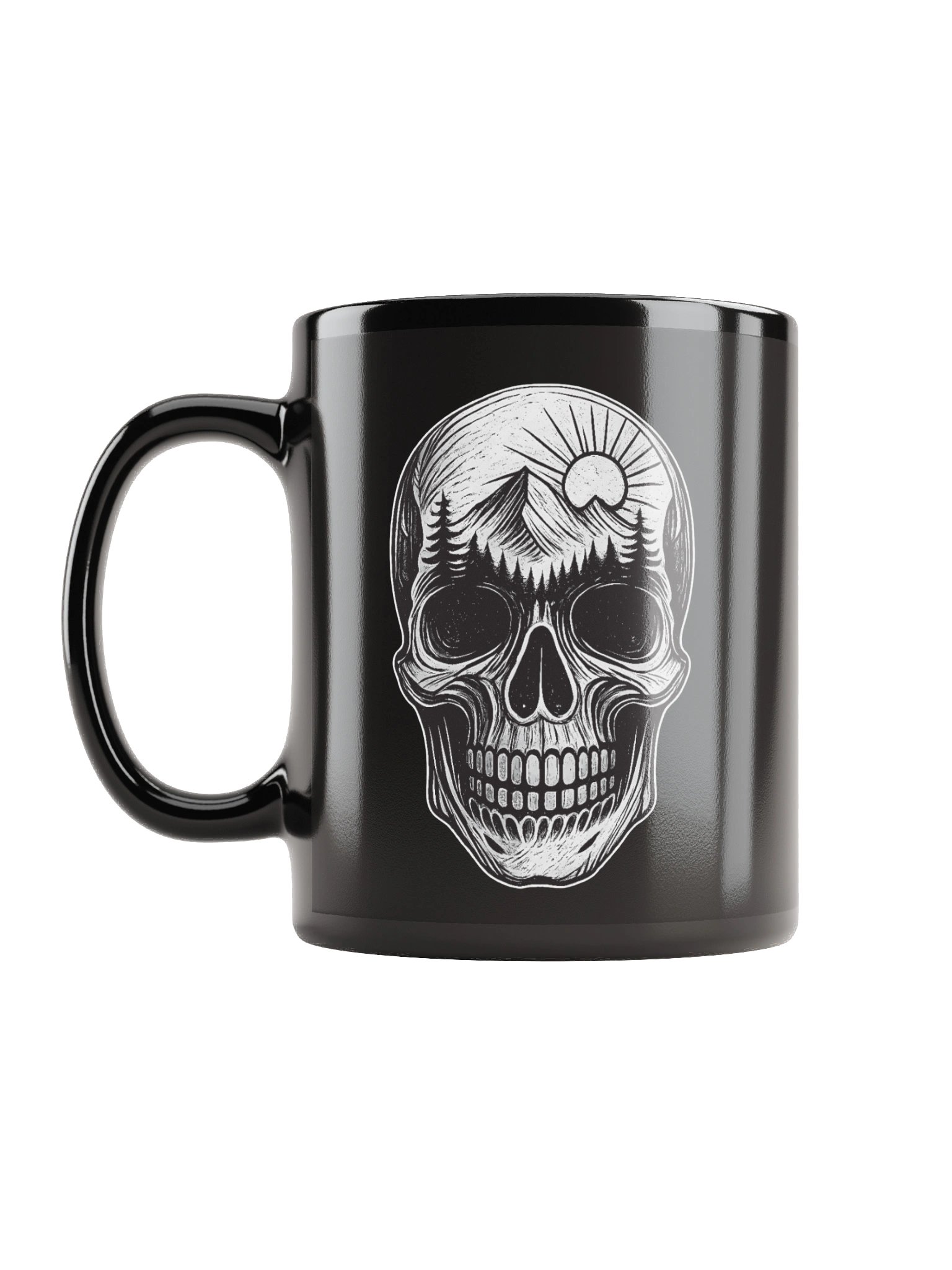 Rugged Sportsmen Skull & Mountain Coffee Mug product image (12)