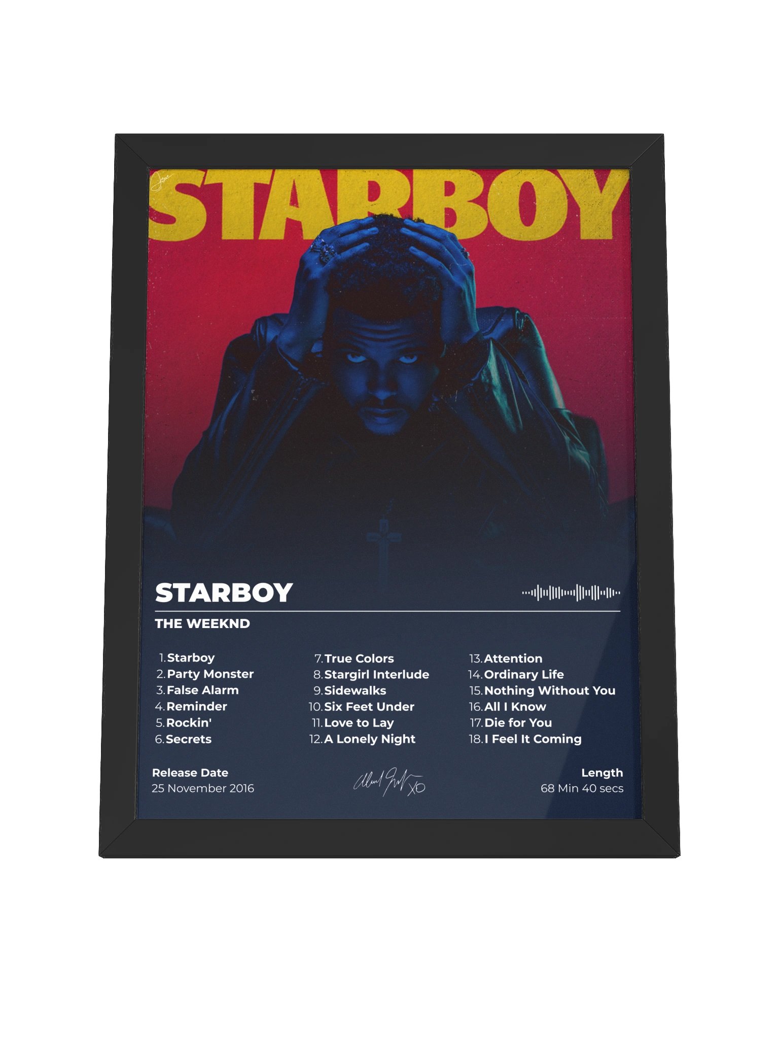 Starboy Album Poster Framed product image (7)