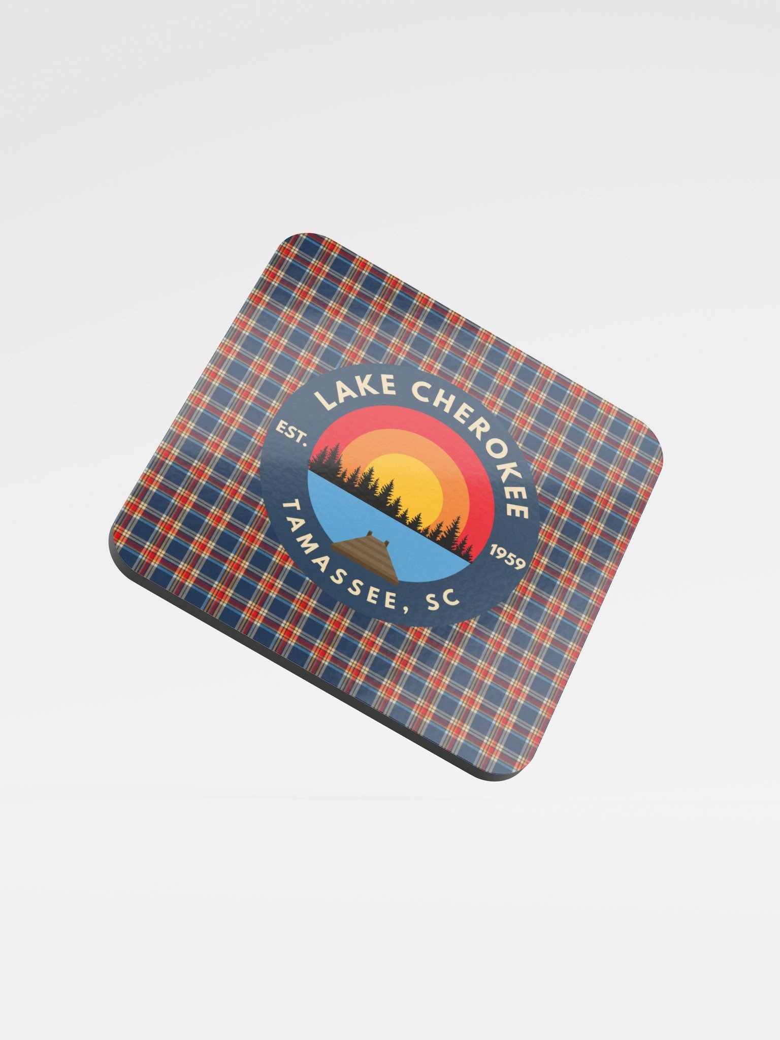 LC Plaid Sunset Coasters product image (1)