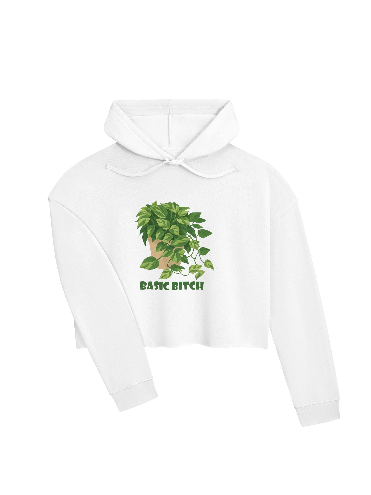 Basic Bitch Crop Pullover Hoodie product image (14)