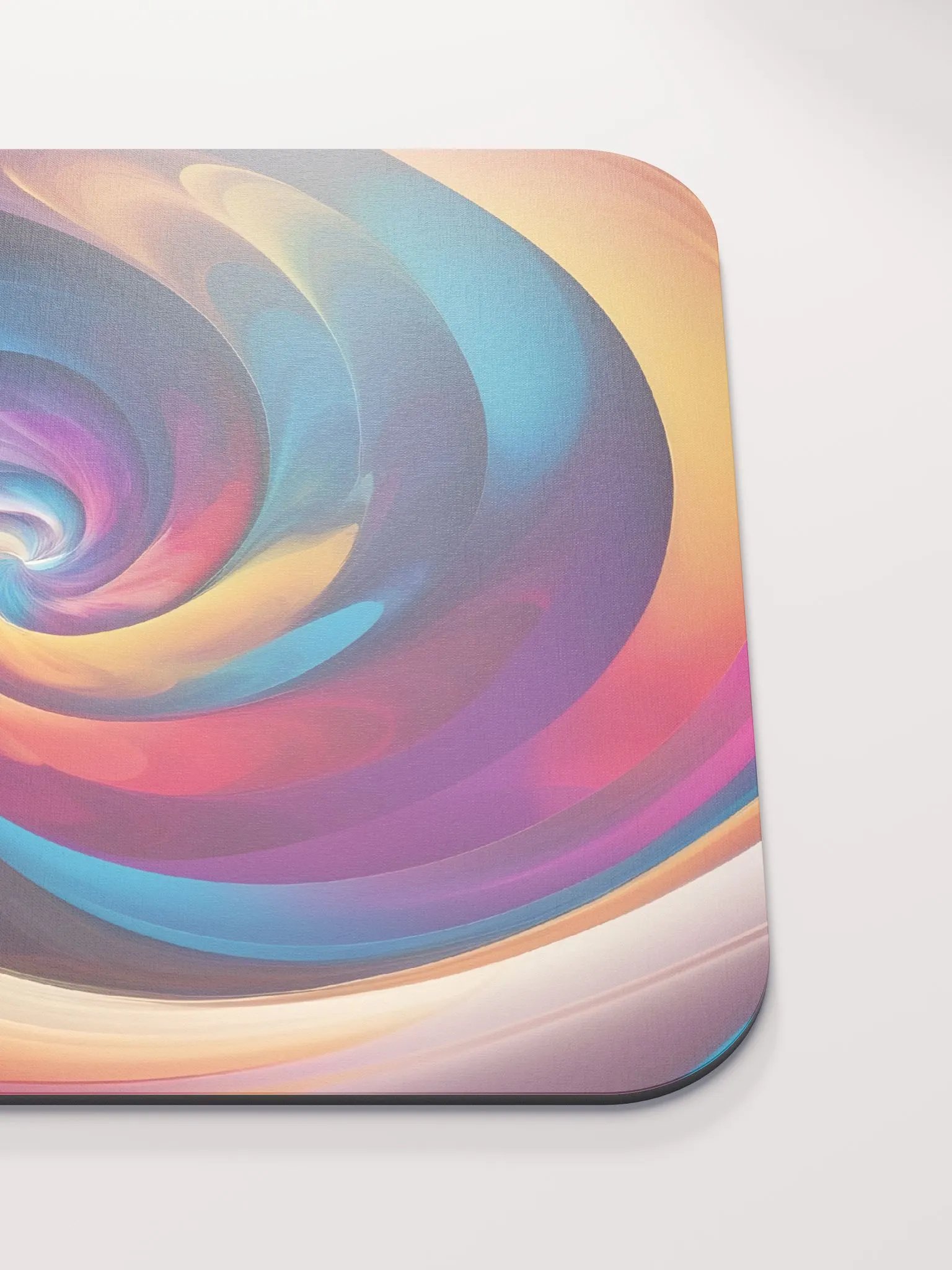 The Psychedelic Rainbow Spiral Classic Mouse Pad product image (5)