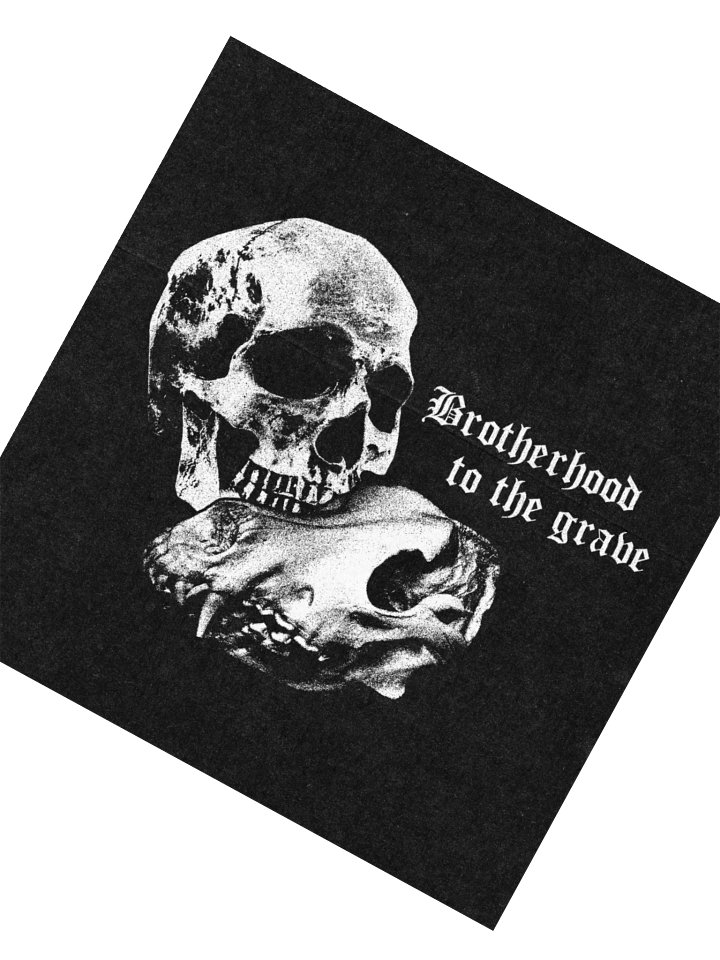 "BROTHERHOOD TO THE GRAVE" LOGO STICKER product image (4)