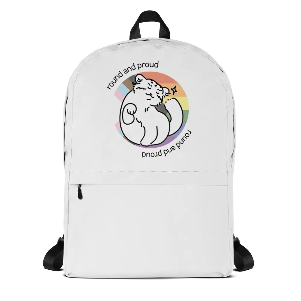 Round and Proud Manul Pride Pastels Version - Backpack product image (1)
