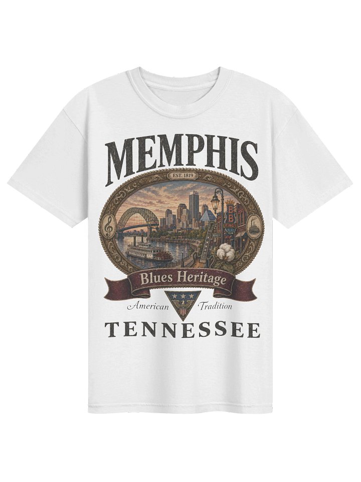 Vintage Memphis Shirt, Tennessee Graphic Tee, Comfort Colors 1717 Blues Travel Souvenir T-Shirt product image (27)