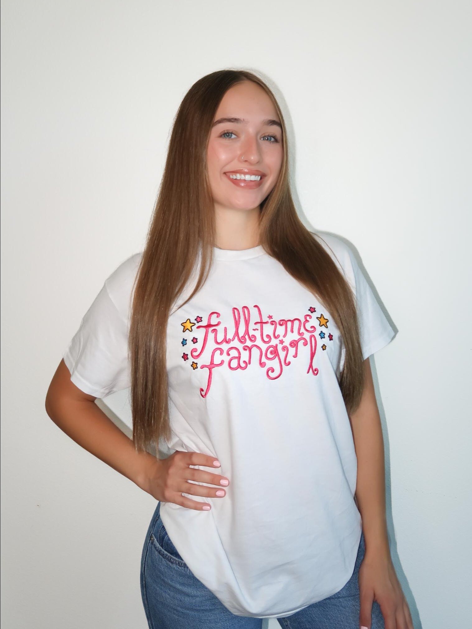 Embroidered Fangirl Tee product image (1)