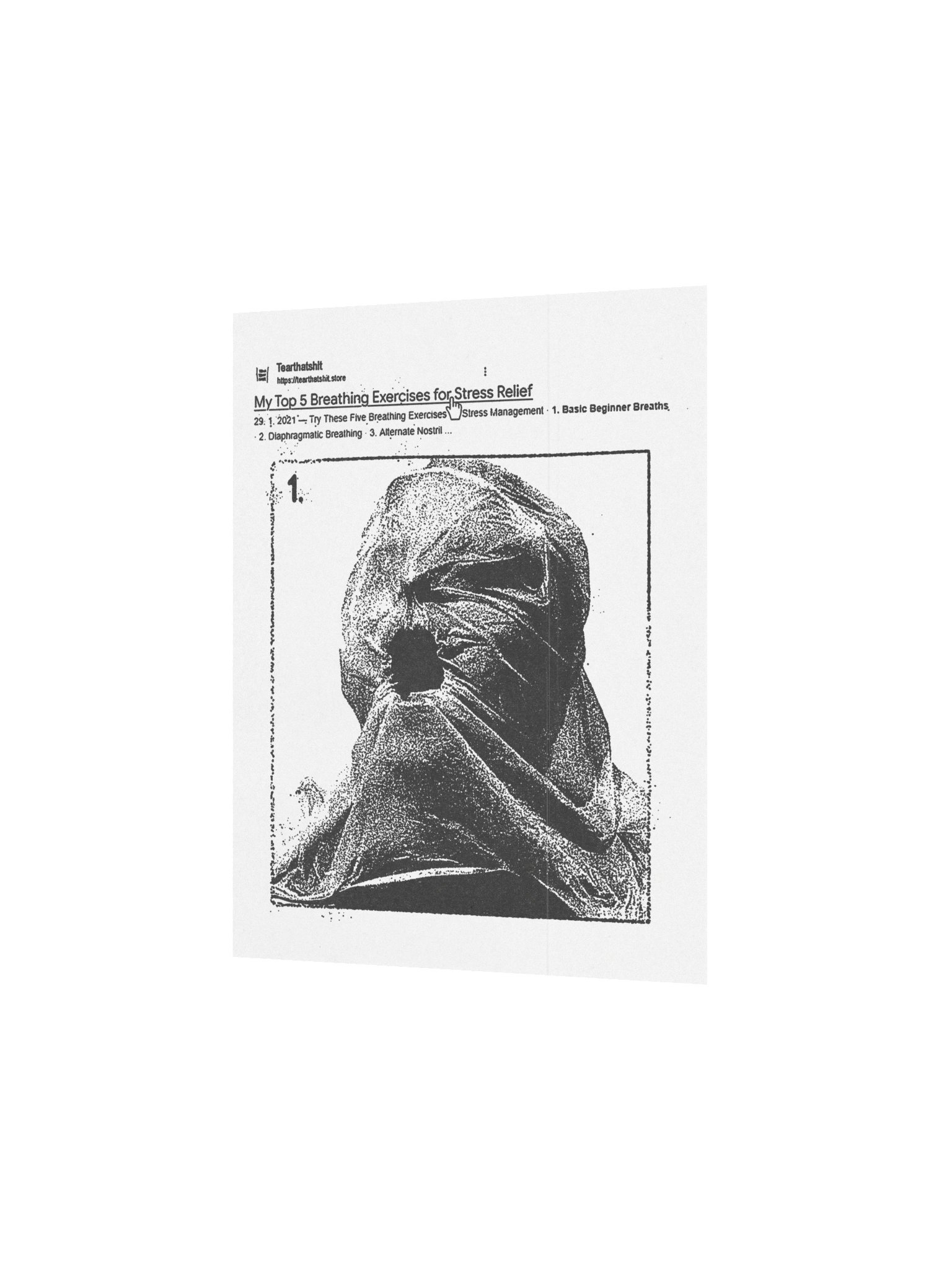 STRESS RELIEF WHITE POSTER product image (3)