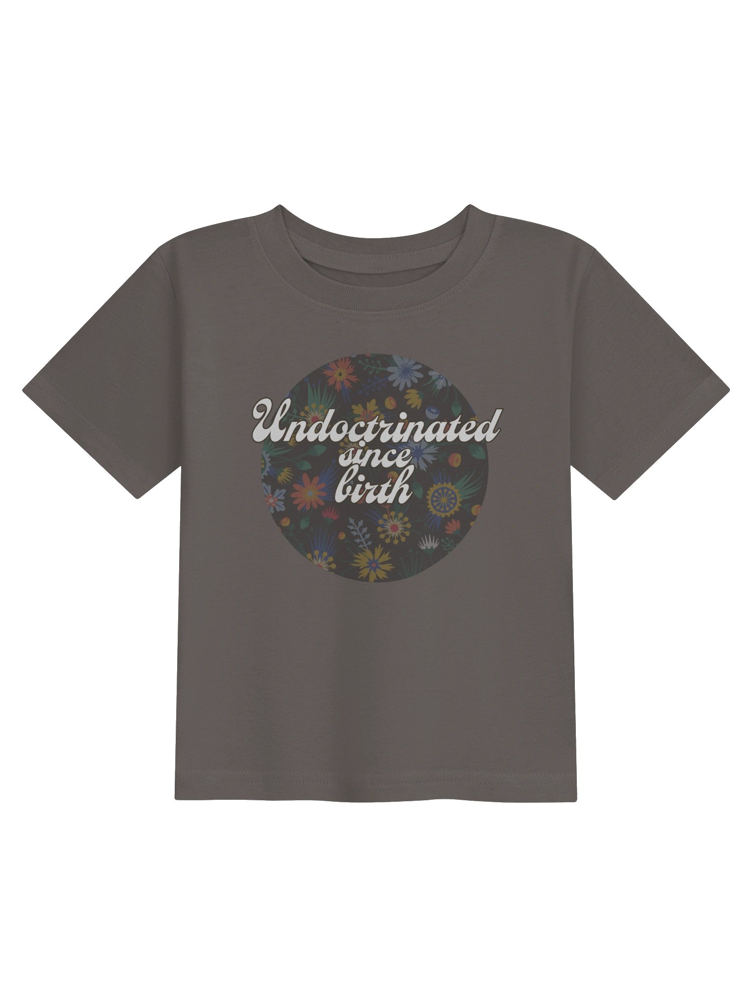 Undoctrinated Since birth Grey Toddler Tee - Confident Mama product image (1)