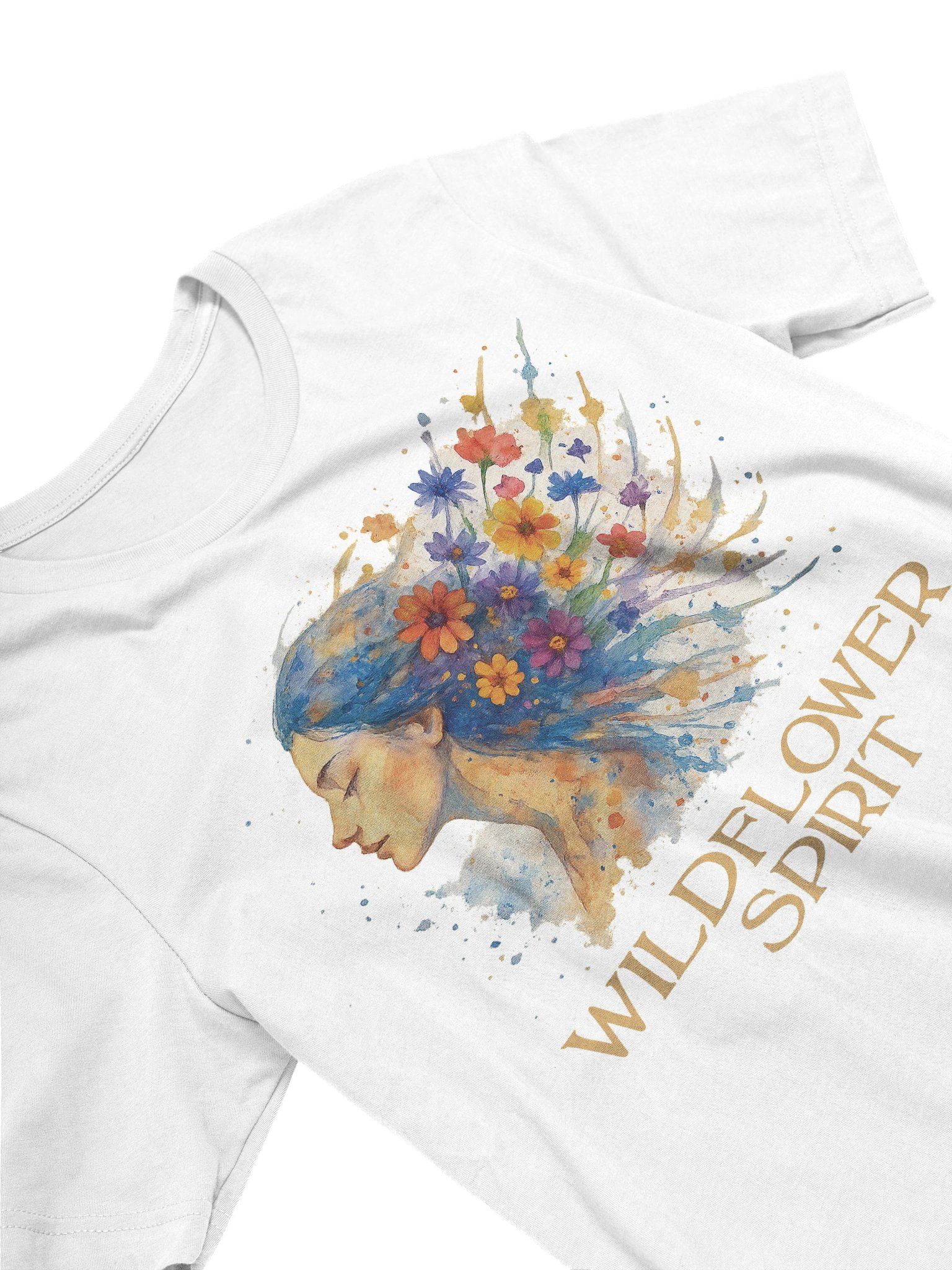 Wildflower Spirit Boho T-Shirt – Floral Artistic Naturecore Aesthetic Clothing product image (3)