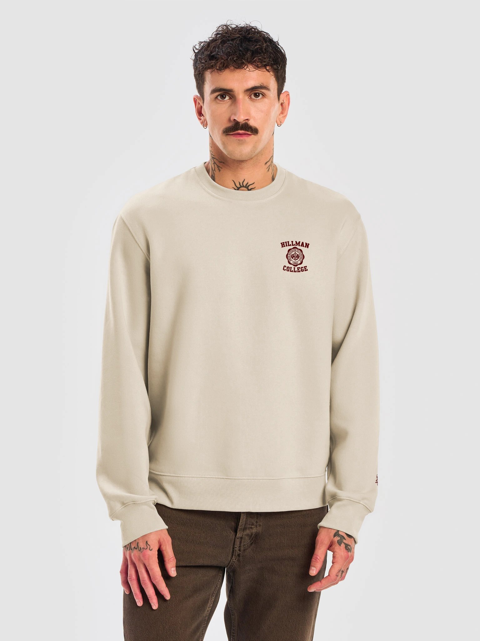 I Ain't Go to Hillman. Oversized tan sweater. product image (5)