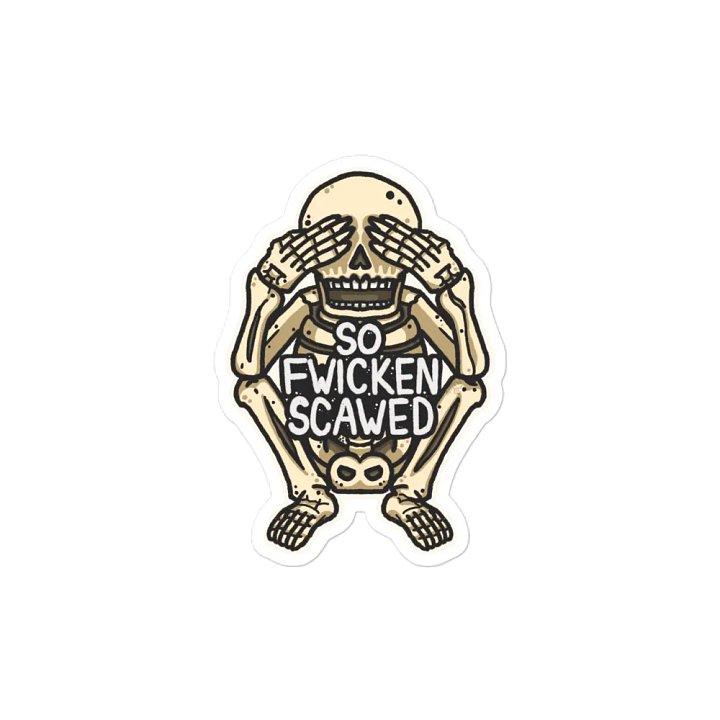 So Fwicken Scared Magnet product image (2)