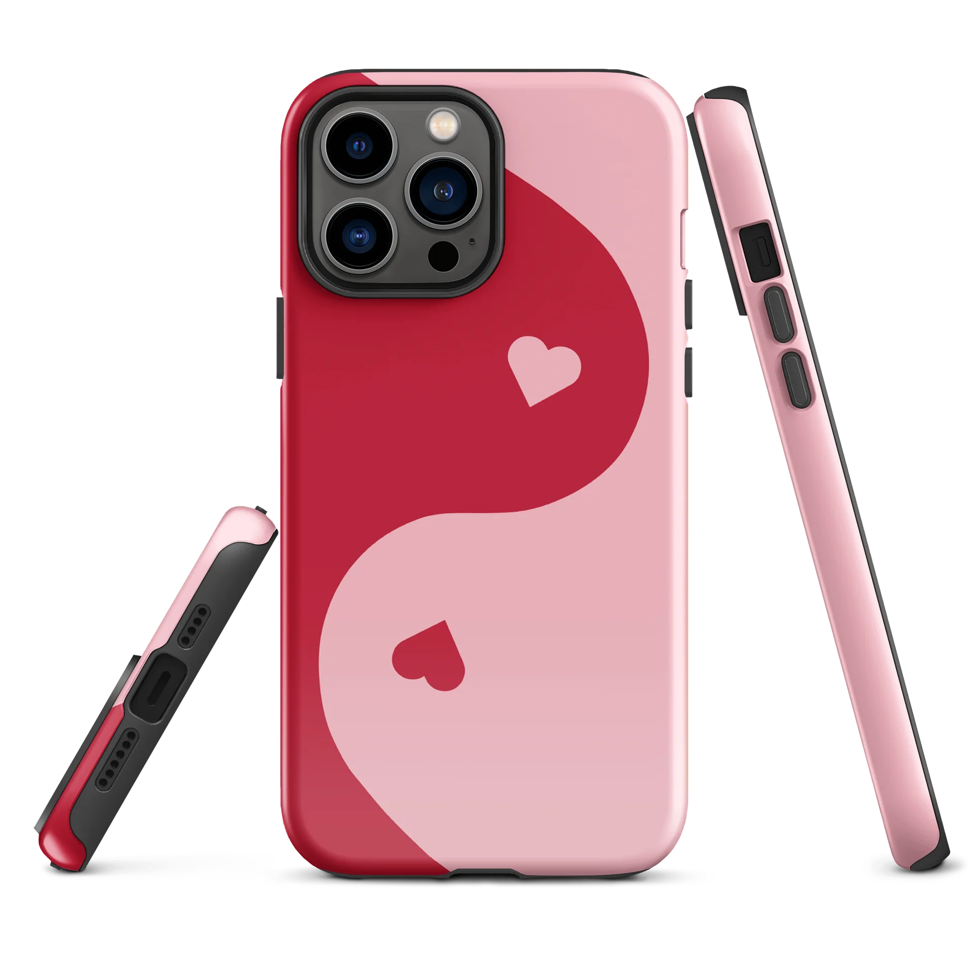 Cherry Love Yin Yang Heart iPhone Case product image (2)