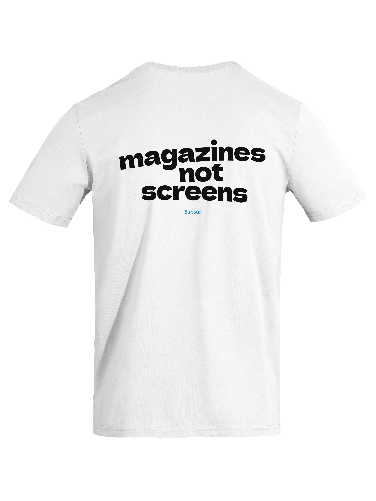 Subsail x Magazines Not Screens white tee product image (7)