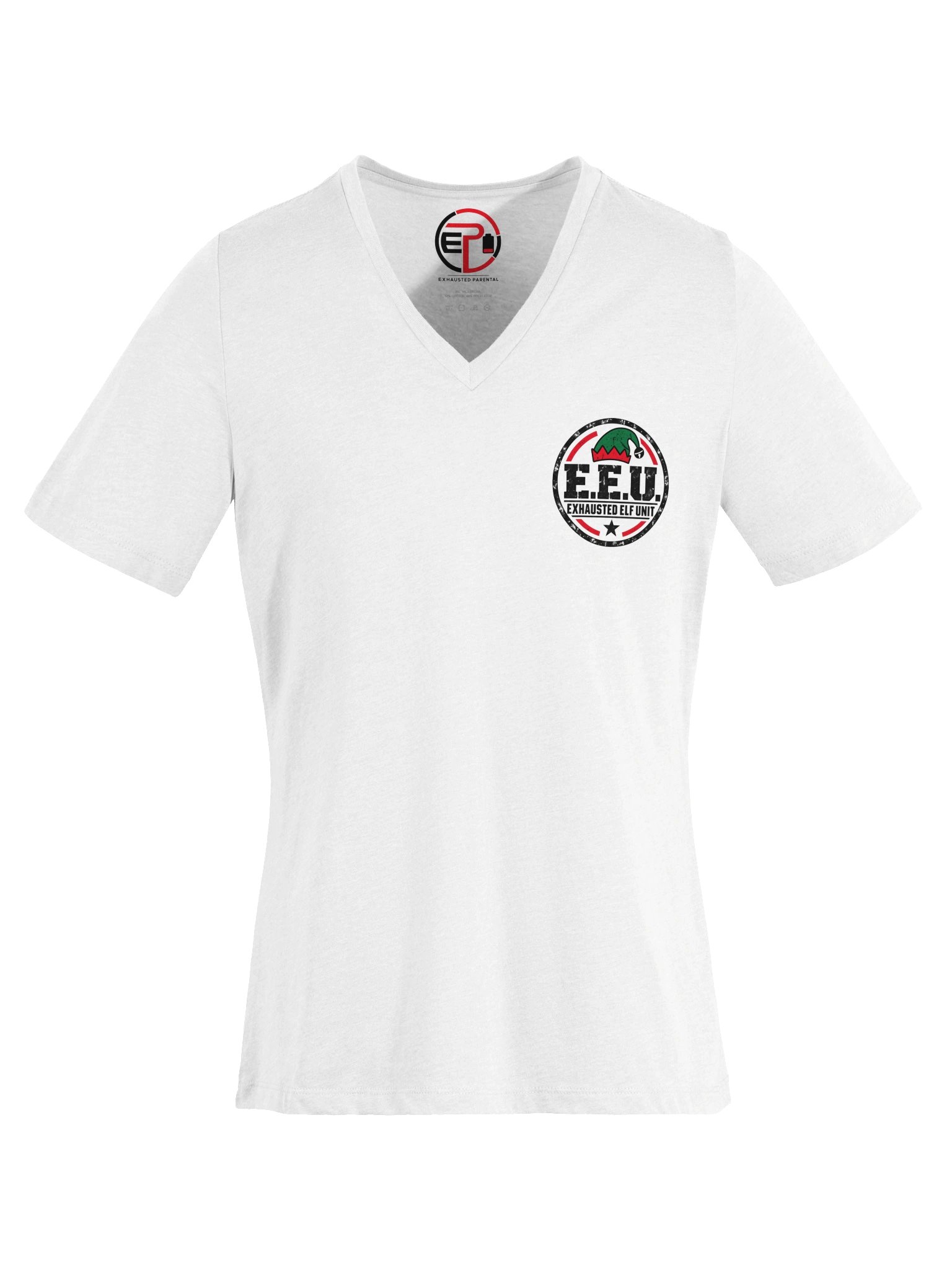 Exhausted Elf Unit Women's V-Neck | White product image (5)