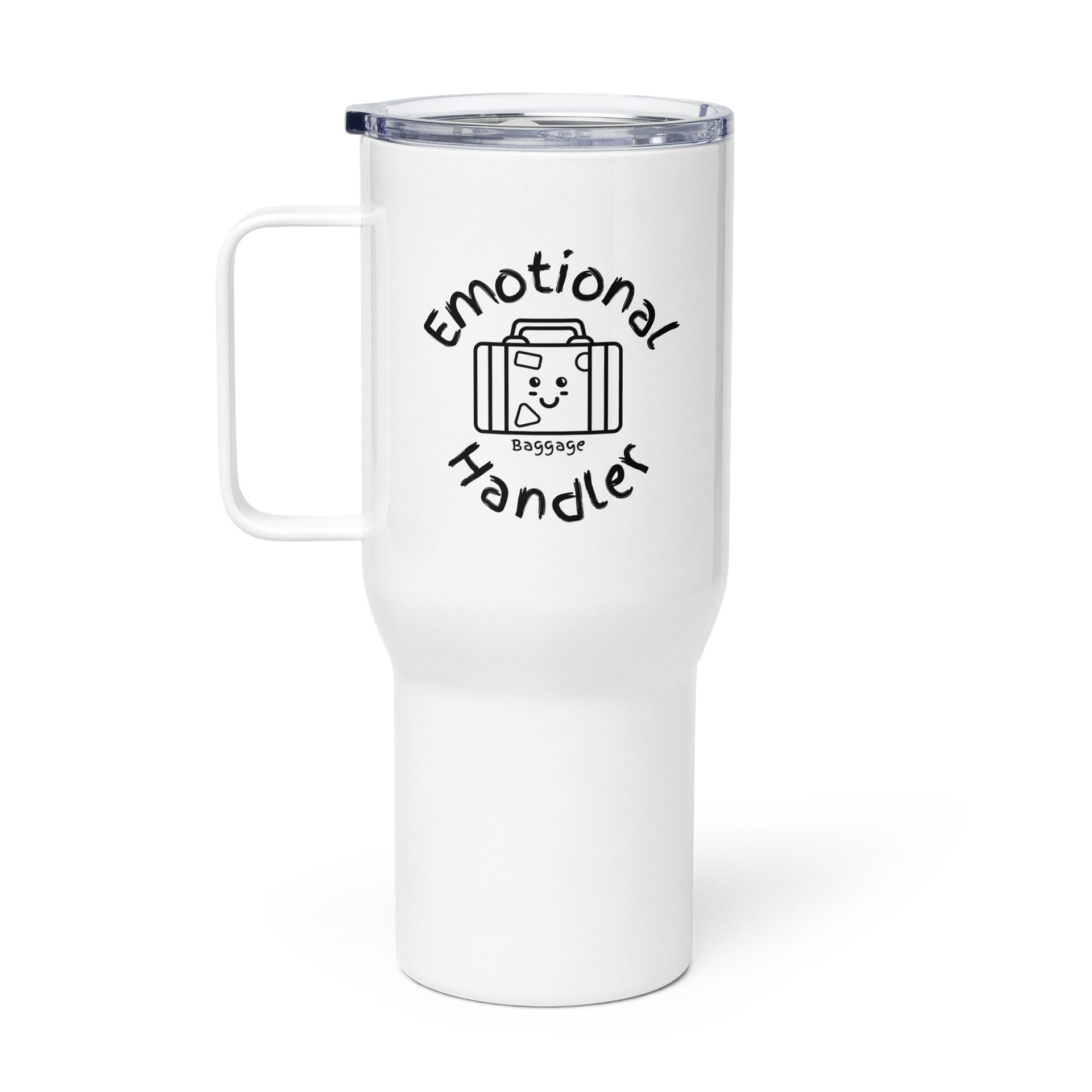 Emotional Baggage Handler Worn Smiling Suitcase 25 oz or 40oz Tumbler product image (1)