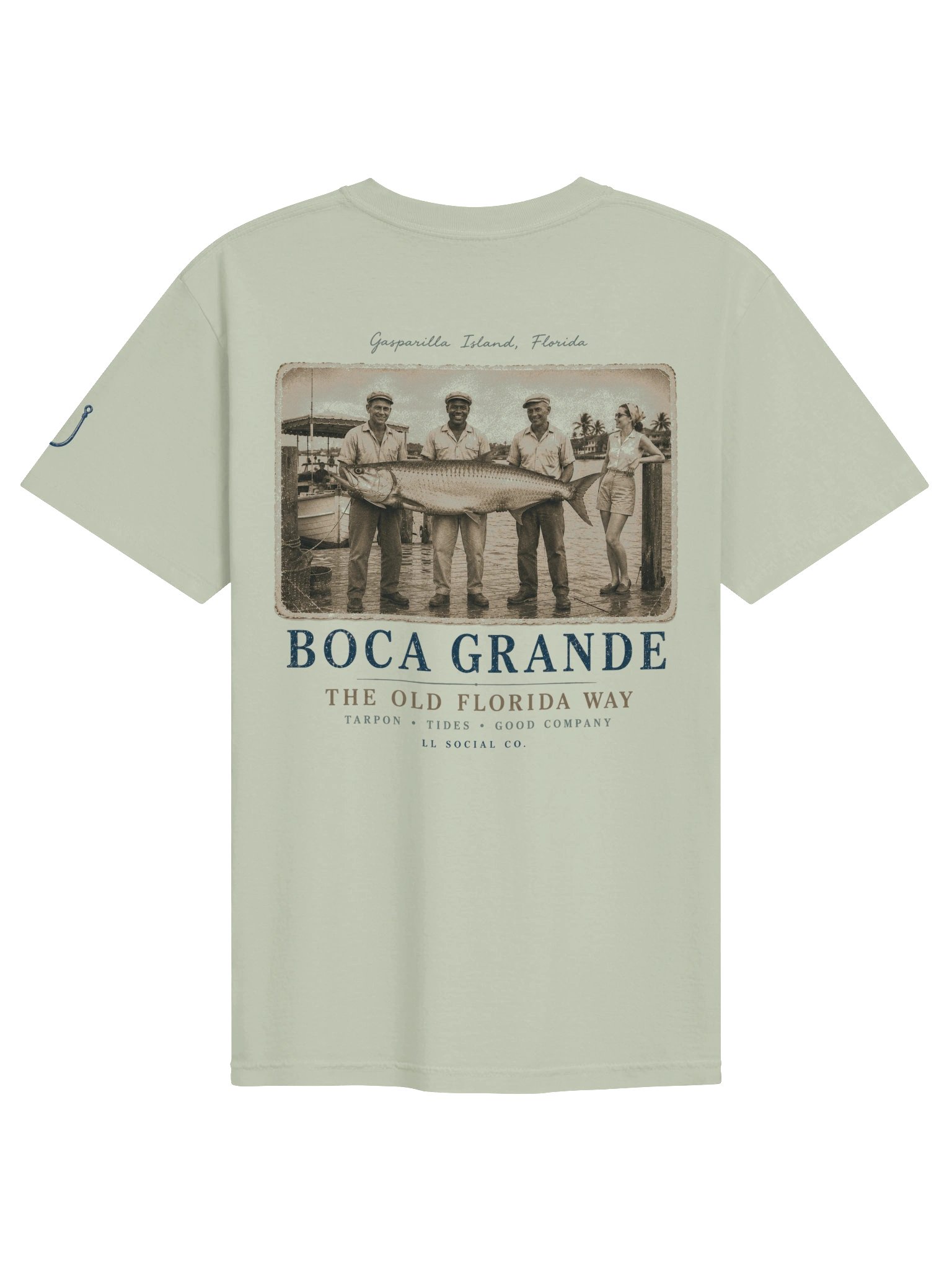LL Social Co. The Old Florida Way Tee — Boca Grande (BACK) product image (2)