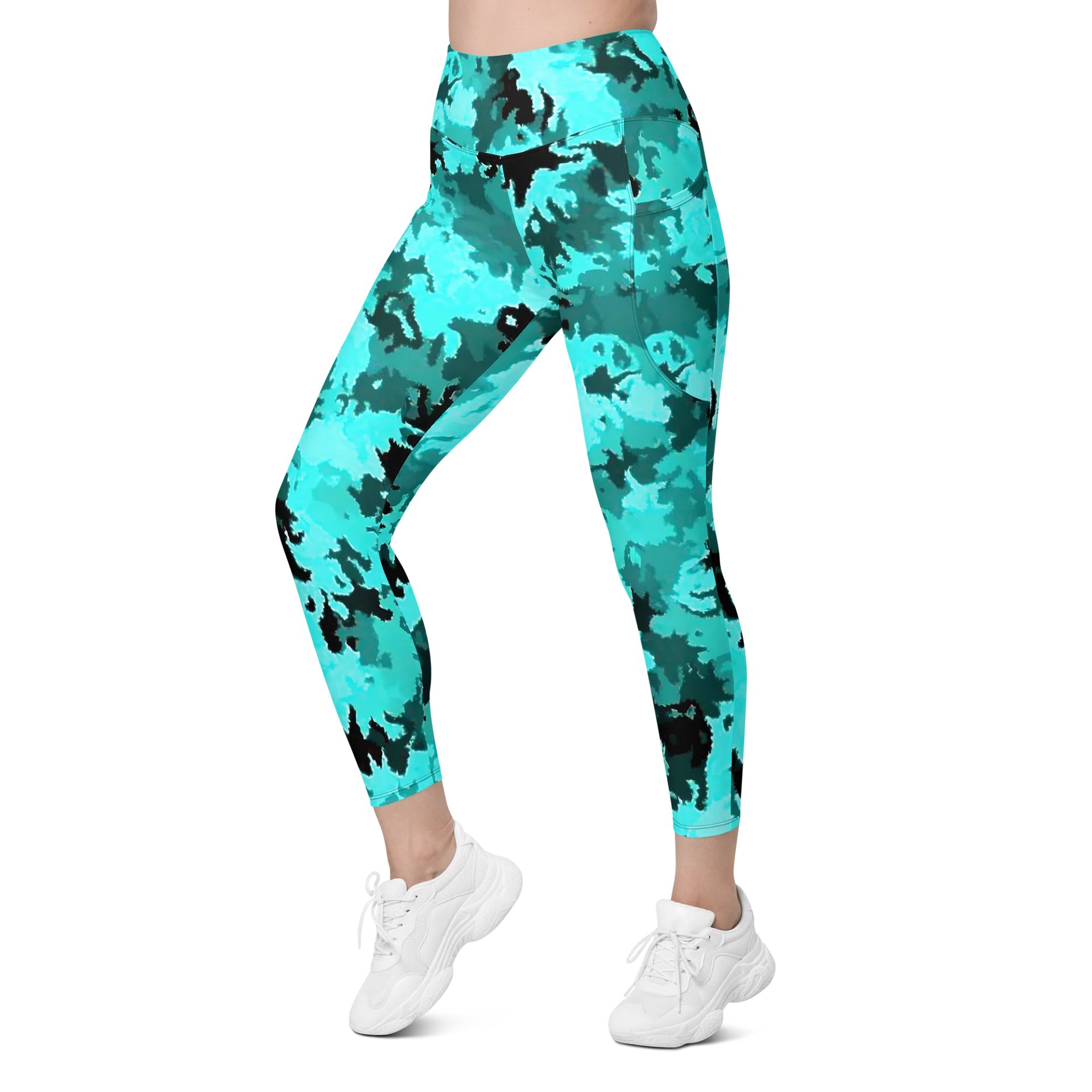 Teal Leggings with Pockets product image (4)