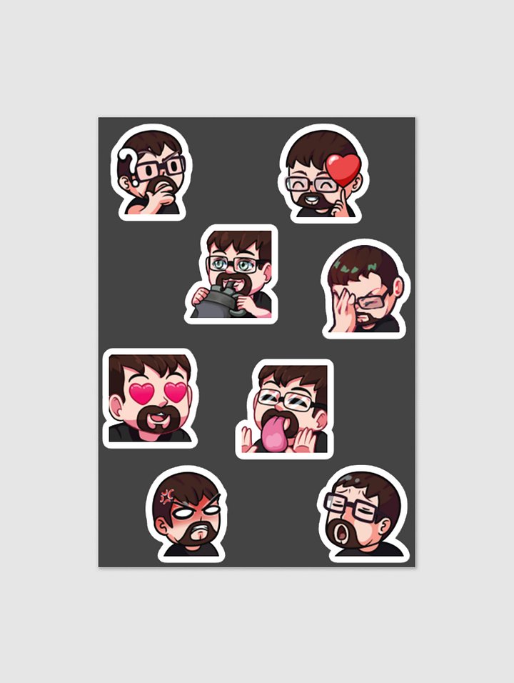 Human Emote Sticker Sheet product image (1)