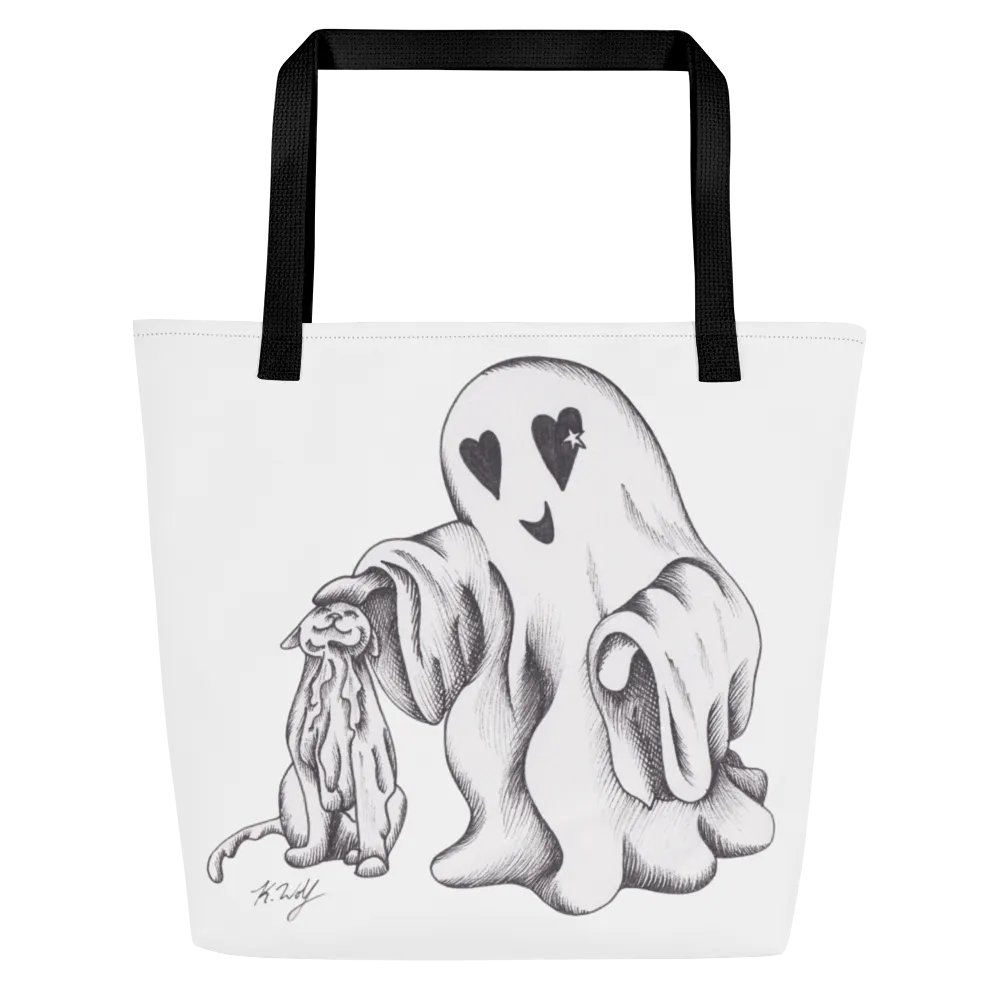 Ghost Cat and Ghost Tote Bag product image (3)