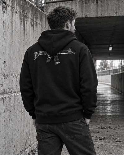 SKCC LR300 Pullover Hoodie.

Original hand-drawn artwork by xADROCx—not AI-generated. Model and setting created with AI.

Whi...