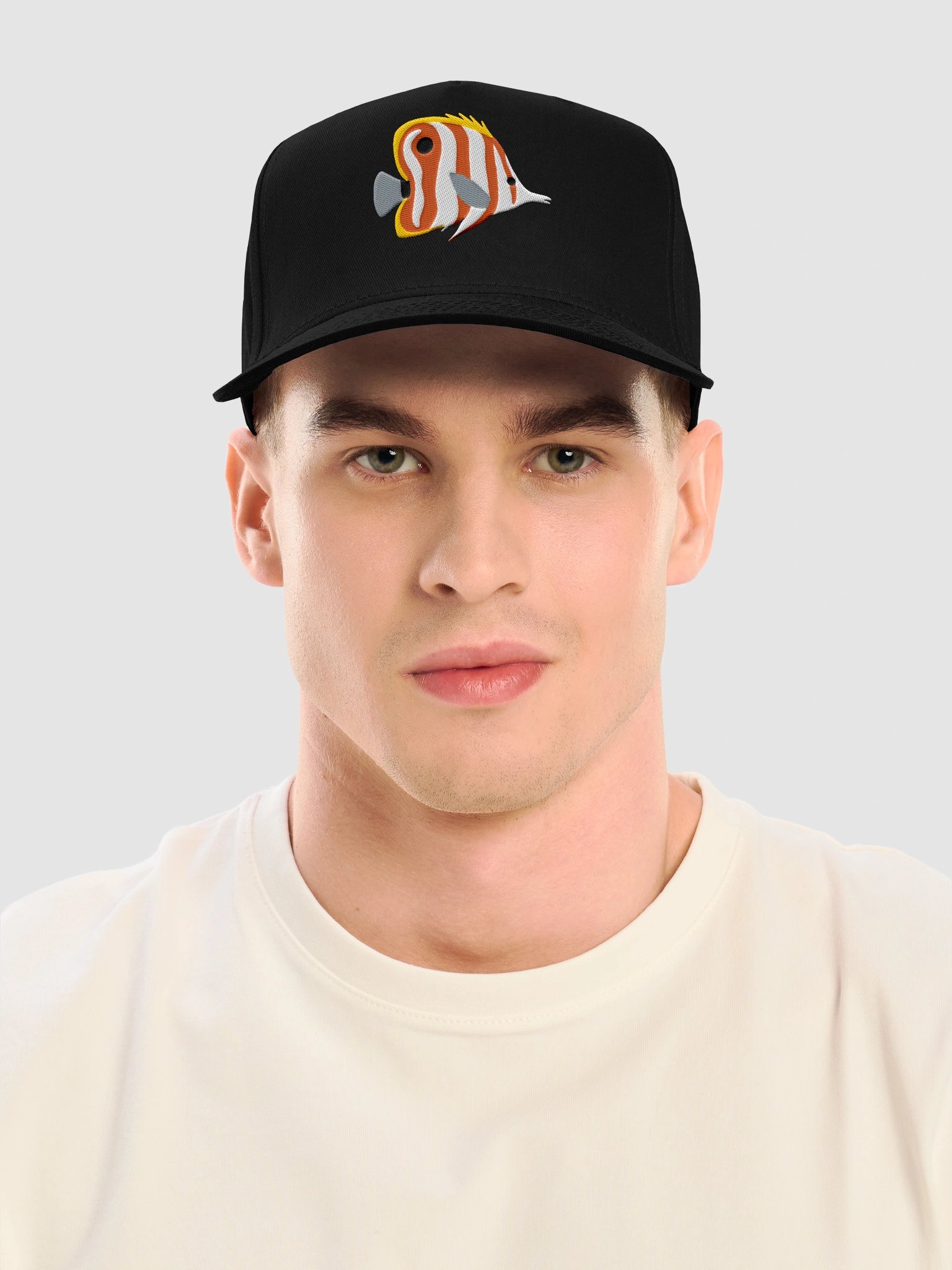 Scribbled Angelfish Mid-Profile Baseball Cap (Embroidered) for Reef and Marine Aquarium Lovers product image (2)