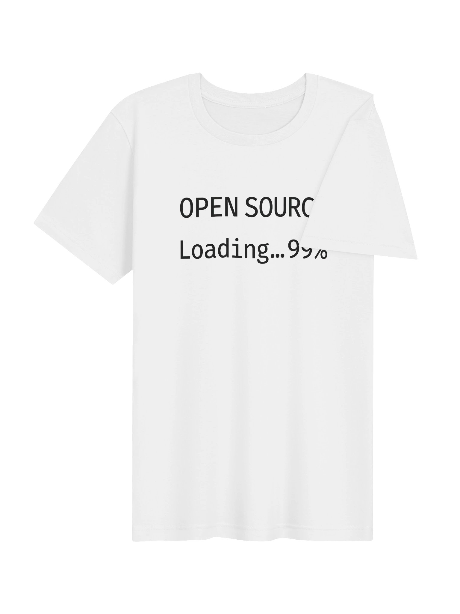 OPEN SOURCE LOADING 99% | AI Developer Humor Tee for Programmers Gift Idea Tech Apparel product image (4)