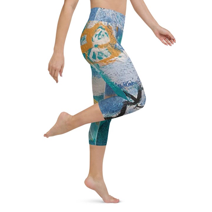 original artwork printed on yoga sports capri legginsg product image (1)