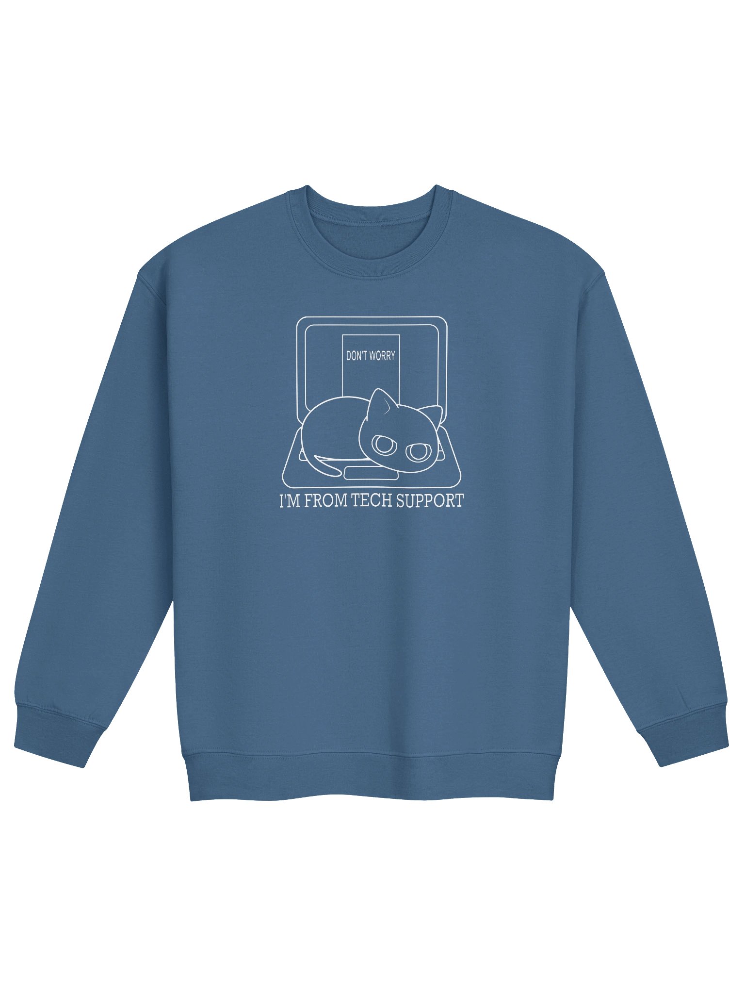 Cat on Laptop - Unisex Adult Sweatshirt product image (1)