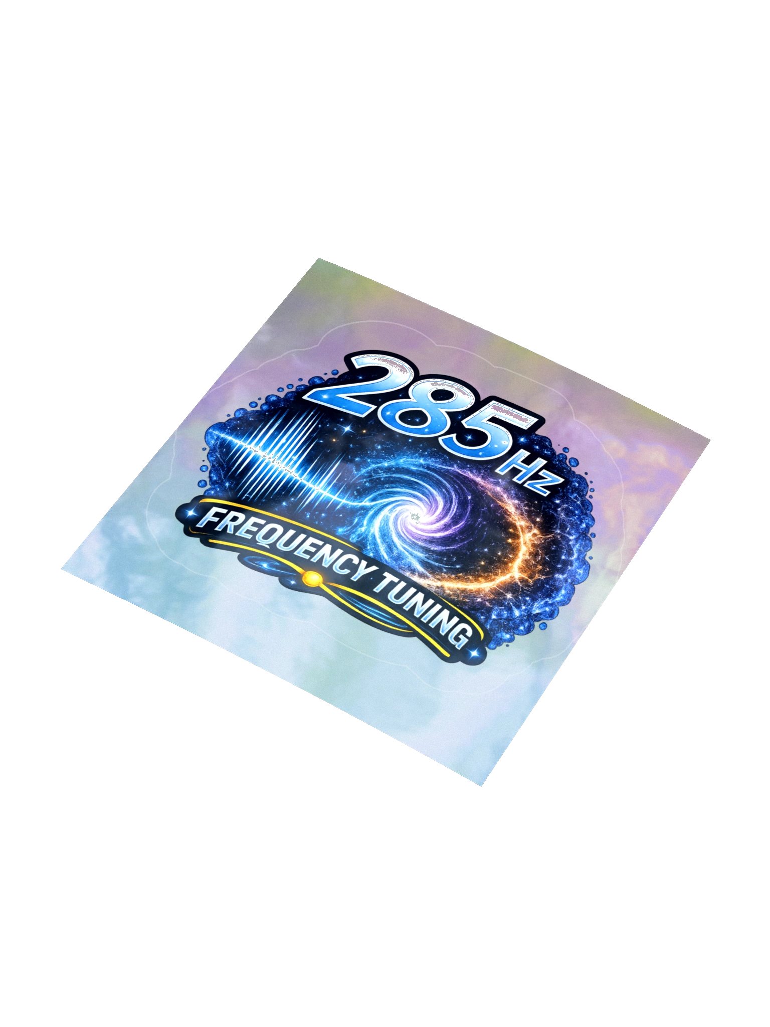 285 Hz Frequency Sticker on Holographic backing product image (7)