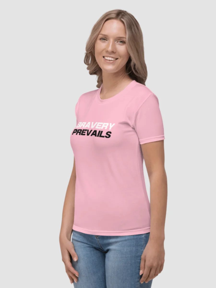 Breast Cancer Awareness: Bravery Prevails T-Shirt - Pink product image (1)